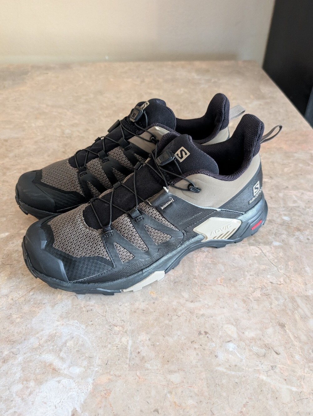 Salomon X Ultra 4 Low Bungee Cord Black Low Hiking Shoes #413859 Men's Size 11 - Picture 2 of 14